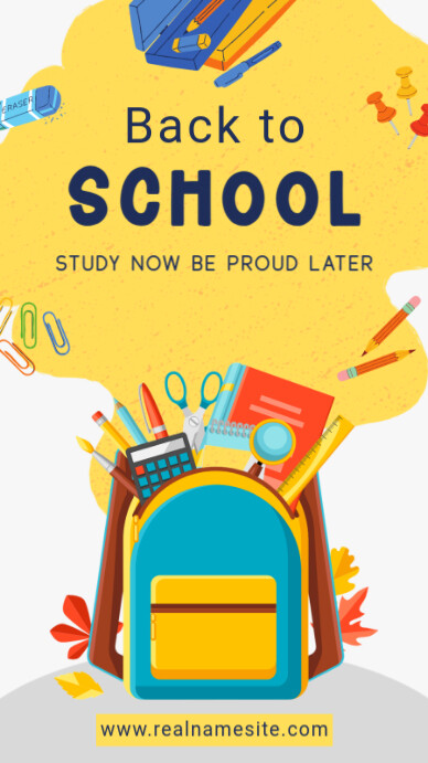 Illustrative Back To School Instagram Story template