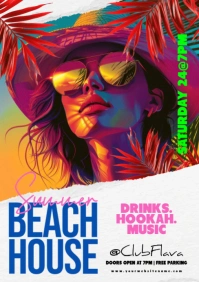 Illustrative Beach House A5 template