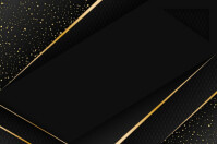 Black Illustrative Black and Gold Luxury Congratulations Template Poster