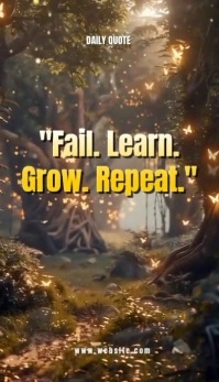 Illustrative Black Background Typography Inspirational Quote  Business Card 名片 template