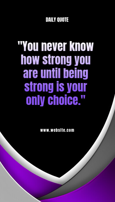 Illustrative Black Background Typography Inspirational Quote Business Card Visitekaartje template