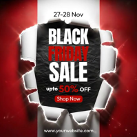 Illustrative Black Friday Sale Instagram Post Wpis na Instagrama template