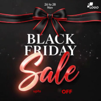 Illustrative Black Friday Sale Square (1:1) template