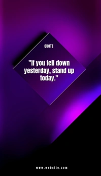 Illustrative Blue Background Typography Inspirational Quote  Business Card Kartu Bisnis template