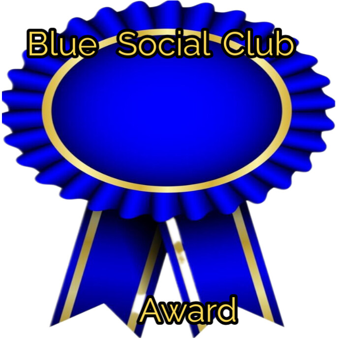 Illustrative Blue Social Club  Instagram Post template