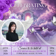 Illustrative Burial & Resurrection Life Glory Square (1:1) template