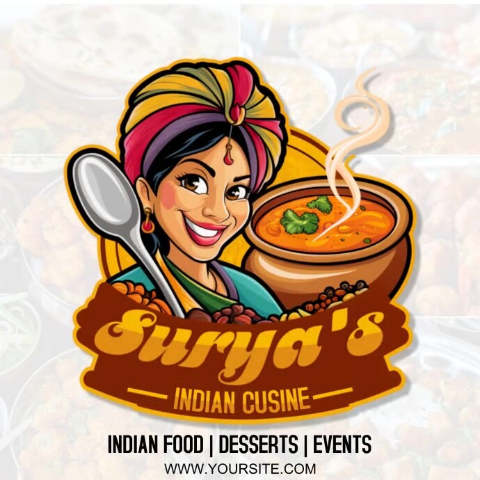 Illustrative Catering Logo, Cooking Logo, Che template