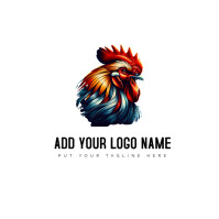 Illustrative Chicken Shop/poultry Form Logo/rooster head/cartoon chicken/chicken company logo/mascot template