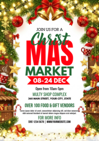 Illustrative Christmas Market A2 template