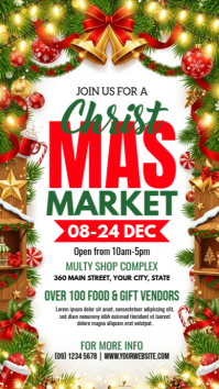 Illustrative Christmas Toy Drive Digital Display (9:16) template