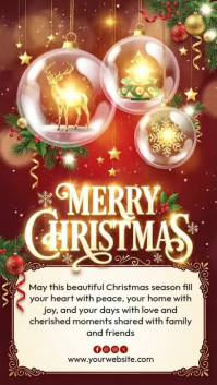 Illustrative Christmas Wish Instagram Story template