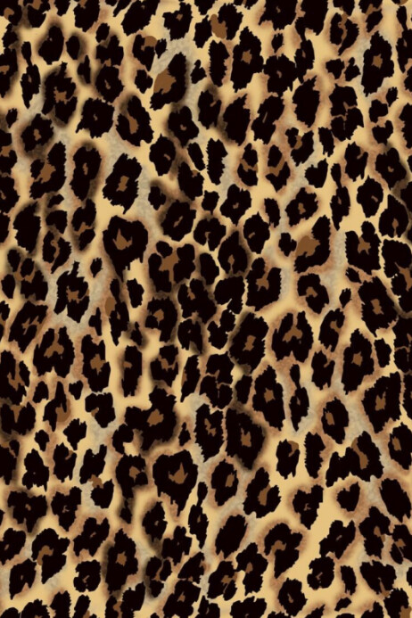 Illustrative Classic Leopard Print Poster Plakkaat template