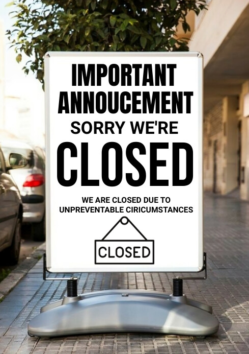 Plantilla de Illustrative Closed A4 | PosterMyWall