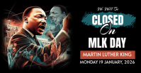Illustrative Closed On Mlk Facebook Shared Image template