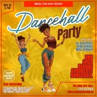 Illustrative Dancehall Party Square (1:1) template