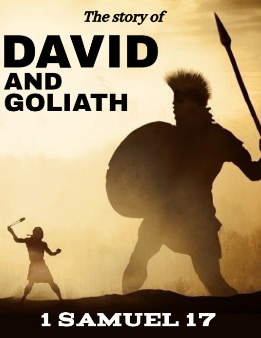 Illustrative David And Goliath Flyer (us Letter) template