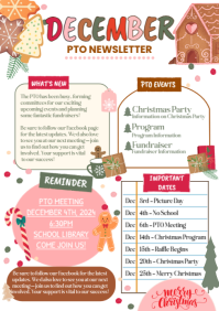 Illustrative December Newsletter A4 template