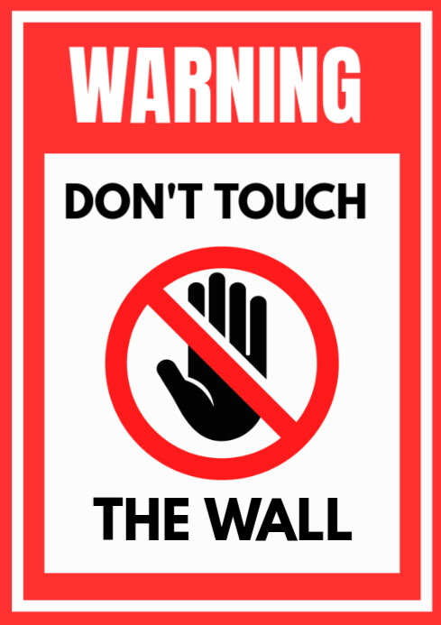 Illustrative Do Not Touch  A4 template