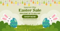 Illustrative Easter Sale Facebook Ad template