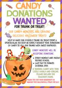 Wit Halloween Candy Donation A4 Template