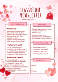 Illustrative Education Newsletter A4 template