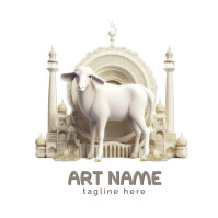 Bianco Illustrative Eid Al Adha 2025 Logo Logo Template