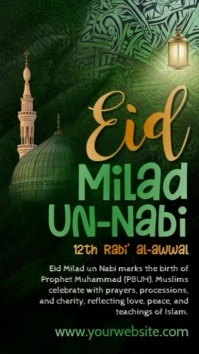 Illustrative Eid Milad Un Nabi Instagram Story template