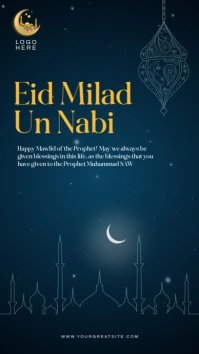 Illustrative Eid Milad Un Nabi Instagram Stor template