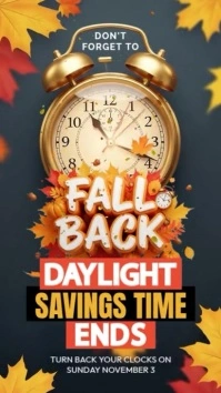 Illustrative Fall Back Instagram Story template