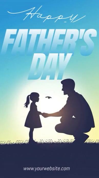 Illustrative Father's Day Instagram Reel template