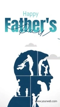 Illustrative Father’s Day Instagram Reel template