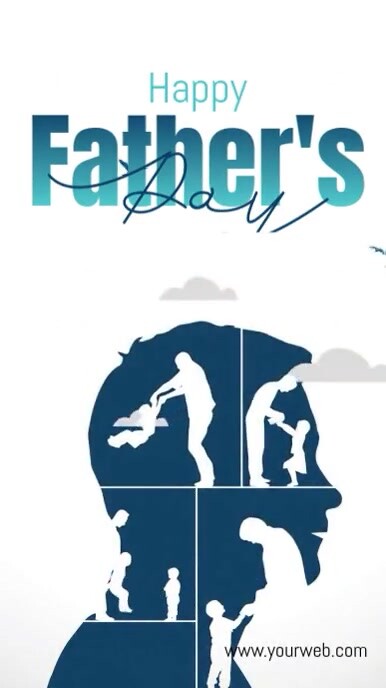 Illustrative Father’s Day Instagram Reel template