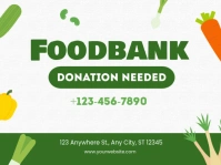 Illustrative Food Donation Yard Sign template