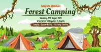 Illustrative Forest Camping Banner Facebook Shared Image template