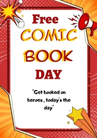 Illustrative Free Comic Book Day A5 template