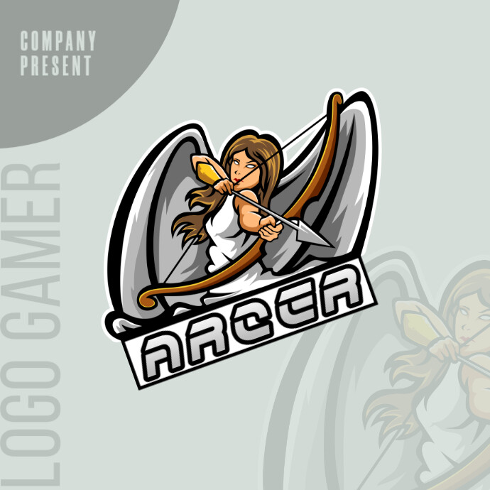 Illustrative Gammer Logo Logótipo template