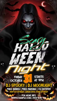 Illustrative Halloween Club Night Instagram Story template