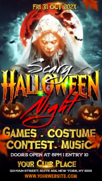 Illustrative Halloween Club Night Party Instagram Story template