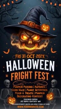 Black Halloween Event Instagram Story Template