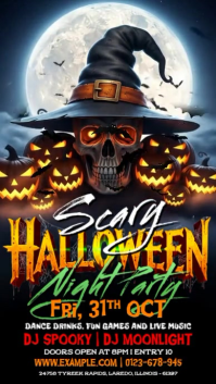 Hitam Halloween Night Party Instagram Story Template