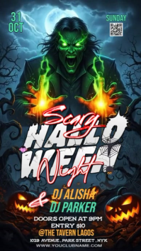 Nero Halloween Night Party Instagram na Kuwento Template