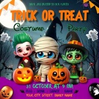 Illustrative Halloween Square (1:1) template