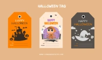 Illustrative Halloween Tag Тег template