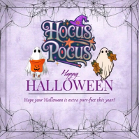 Violet Halloween Celebration Instagram-bericht Template