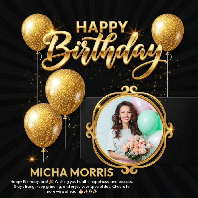 Birthday Celebration Square Template | PosterMyWall