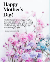 Illustrative Happy Mother's Day Instagram Portrait template