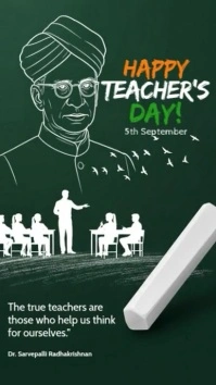 Illustrative Happy Teachers Day Instagram Story Instagram-Story template