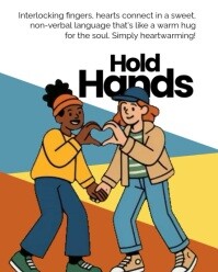 Illustrative Hold Hands Day Instagram Portrait template