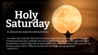 Illustrative Holy Saturday Youtube Thumbnail template