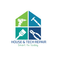 Illustrative House And Tech Repair Logo Instagram Post template